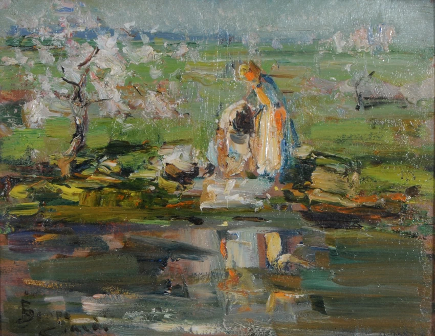 Lavandaie al fiume